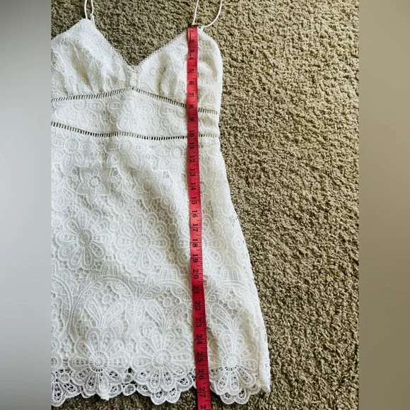 Abercrombie & Fitch White Lace Mini Dress - Picture 6 of 16